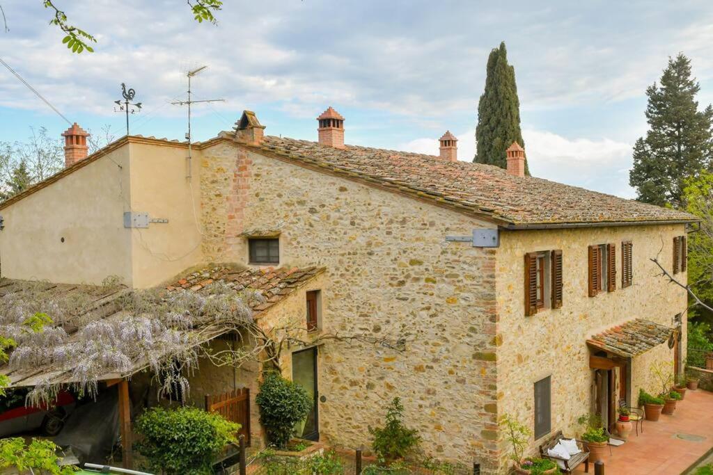 Appartamento Con Vista Panoramica In Chianti 산 도니노 외부 사진